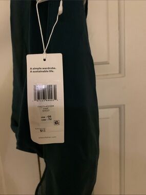 Eileen Fisher Pine Green Wrap Top